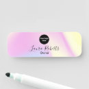 Search for holographic name tags Iridescent