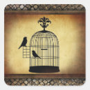 Recherche de cages à oiseaux autocollants Vintage