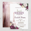 Search for eiffel tower sweet 16 invitations Floral
