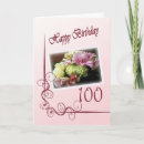 Recherche de 100th birthday cards Floral