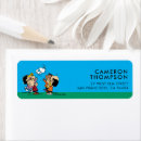 Search for peanuts return address labels Friends