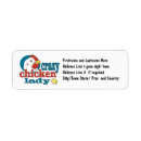 Search for crazy return address labels Chicken