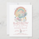 Search for blue and purple birthday invitations Rainbow