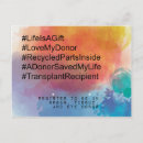 Search for donors postcards Life
