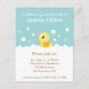 Search for rubber duck baby boy shower invitations Bubbles