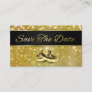 Search for save the date business cards Gold