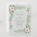 Search for dusty rose and sage wedding invitations Elegant
