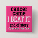 Search for beat cancer buttons Breast cancer survivor