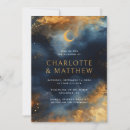 Search for starry night wedding invitations Crescent moon