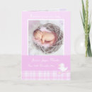 Search for newborn keepsake cards Girl