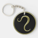 Search for gold symbol keychains Leo