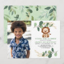 Search for young wild three boy invitations Lion