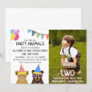Search for zoo 2nd birthday invitations Girl