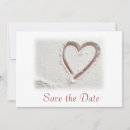 Search for hearts sand save the dates Island
