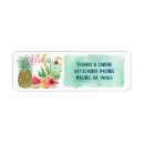 Search for hawaiian islands return address labels Pineapple