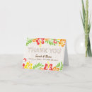 Search for hawaiian wedding thank you cards Floral