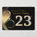 Search for 23rd birthday invitations Black