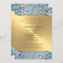 Search for light blue quinceanera invitations Gold