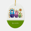 Search for matryoshka ornaments Babushka