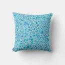 Recherche de mosaïque bleue coussins Motif