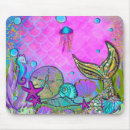 Recherche de coquillage rose tapis souris Plage