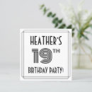 Recherche de 19ème anniversaire invitations Fête d'anniversaire