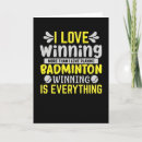 Search for badminton lover postcards Shuttlecock