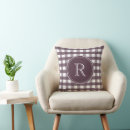 Search for purple gingham pillows Modern