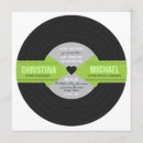 Search for apple green square invitations Black