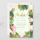 Search for aloha birthday invitations Flamingo