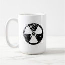 Recherche de radioactivité tasses Danger