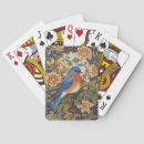 Recherche de oiseau bleu jeux de cartes Floral