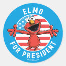 Search for presidental stickers Sesame street