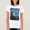 Recherche de peintures célèbres tshirts Nuit étoilée