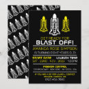 Search for space shuttle birthday invitations Blast off