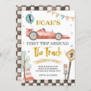 Search for race track birthday invitations Race on over
