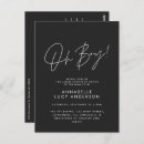 Recherche de baby shower postcards Moderne