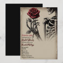 Recherche de rose rouge vintage invitations Gothique