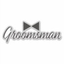 Search for best man wedding stickers Black