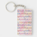 Search for music note rectangular keychains Musician
