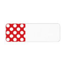 Search for polkadot return address labels Red