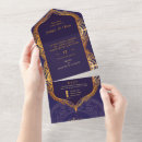 Recherche de navy blue and gold invitations Purple