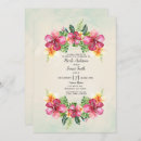 Search for tropical flowers wedding invitations Plumeria
