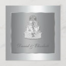Search for anniversary cake invitations Silver