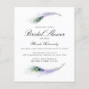 Recherche de paon bleu invitations Plumes de paon