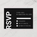 Search for rsvp inserts invitations Black
