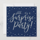 Search for silver birthday invitations Surprise party