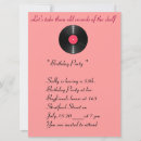 Search for record birthday invitations Black