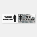 Search for husband wife bumper stickers Army