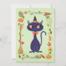 Recherche de de de chat halloween invitations Feuilles